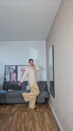 PANTALON SEMICURVI CUADROS - Imagen 5