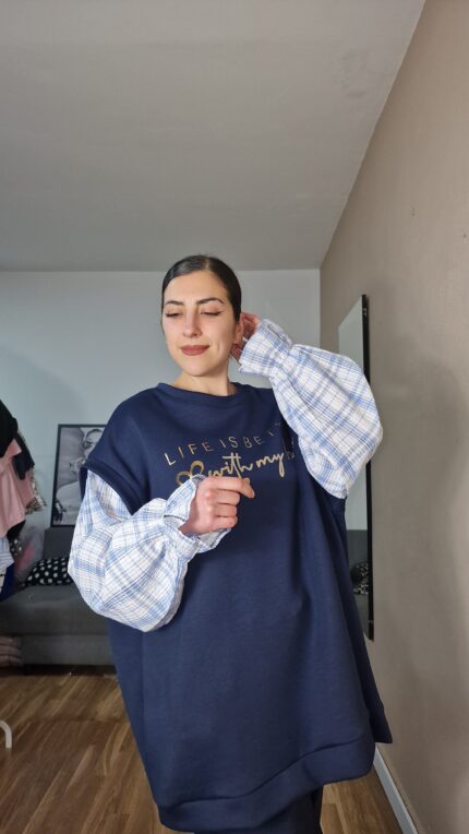 SUDADERA CURVI MANGA CAMISA