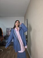 CHAQUETA CURVI DENIM FLUIDA - Imagen 3