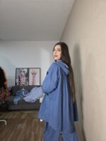 CHAQUETA CURVI DENIM FLUIDA - Imagen 4