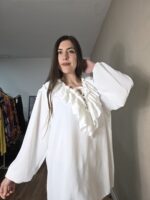 BLUSA CURVI VOLANTE CUELLO - Imagen 2