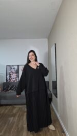 VESTIDO CURVI PLISADO - Imagen 9