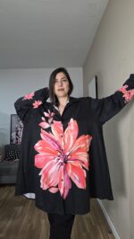 CAMISA CURVI EVASE FLORES - Imagen 3