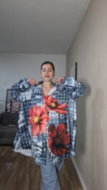 CAMISA CURVI EVASE EFECTO DENIM