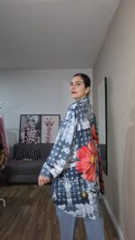 CAMISA CURVI EVASE EFECTO DENIM - Imagen 4