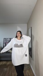 SUDADERA CURVI CORAZÓN LEOPARDO - Imagen 7