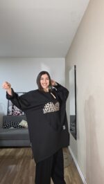 SUDADERA CURVI CORAZÓN LEOPARDO - Imagen 5