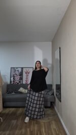 FALDA CURVI CUADROS - Imagen 6