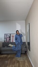 PANTALON CURVI DENIM RAYAS - Imagen 3