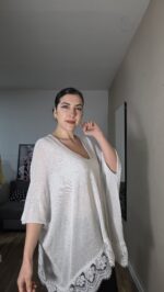 JERSEY CURVI BRILLO ENCAJE - Imagen 4