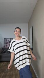 CAMISETA CURVI PICO RAYAS - Imagen 2