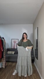 FALDA CURVI/SEMICURVI VICHY - Imagen 2