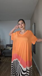 VESTIDO CURVI CALABAZA - Imagen 3