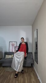 FALDA CURVI LUNARES SATEN - Imagen 10