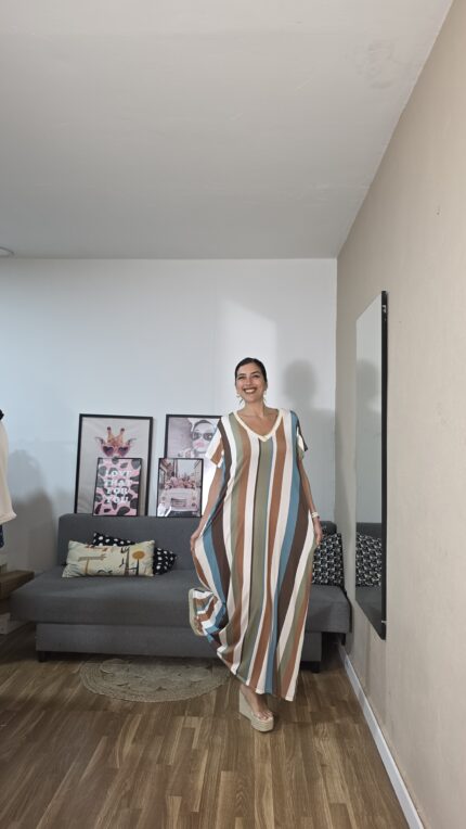 VESTIDO SEMICURVI RAYAS