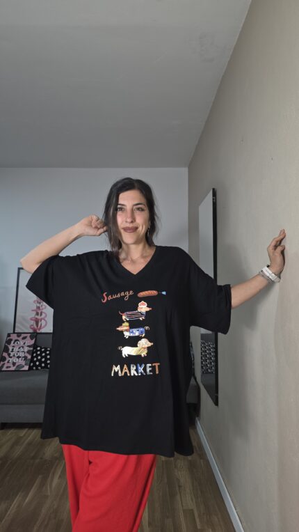 CAMISETA CURVI PICO SALCHICHA