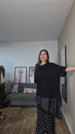 CAMISETA CURVI ASIMETRICA CON LUNARES - Imagen 13