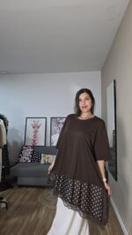 CAMISETA CURVI ASIMETRICA CON LUNARES - Imagen 8