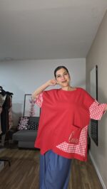 CAMISETA CURVI VICHY LOVE