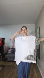 CAMISETA CURVI VICHY LOVE - Imagen 7