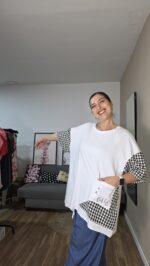 CAMISETA CURVI VICHY LOVE - Imagen 6