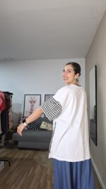 CAMISETA CURVI VICHY LOVE - Imagen 5