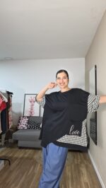 CAMISETA CURVI VICHY LOVE - Imagen 8