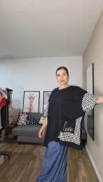 CAMISETA CURVI VICHY LOVE - Imagen 9