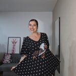 CAMISETA CURVI PERRO LUNARES