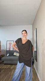 CAMISETA CURVI CRUZADA DRAPEADA - Imagen 5