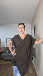 CAMISETA CURVI CRUZADA DRAPEADA - Imagen 6