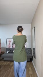 CAMISETA CURVI CRUZADA DRAPEADA - Imagen 3