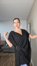 CAMISETA CURVI CRUZADA DRAPEADA - Imagen 13