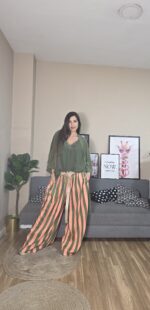 PANTALON CURVI RAYAS PASTEL - Imagen 10