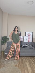 PANTALON CURVI RAYAS PASTEL