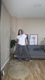 PANTALON CURVI ELASTICO MOTEADO - Imagen 3