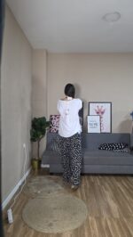 PANTALON CURVI ELASTICO MOTEADO - Imagen 4