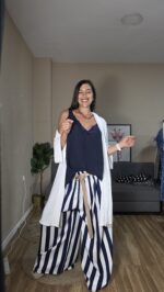 PANTALON CURVI RAYAS AZUL - Imagen 5