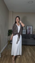 BLUSA CURVI NUDO LUNARES - Imagen 6