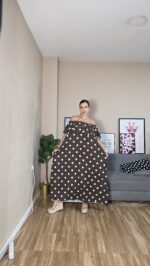 VESTIDO CURVI  LUNARES CON VOLANTE - Imagen 2