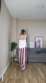 PANTALON CURVI RAYAS MULTICOLOR - Imagen 3