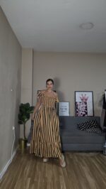 VESTIDO CURVI FRUNCIDO RAYAS - Imagen 7
