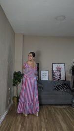 VESTIDO CURVI FRUNCIDO RAYAS - Imagen 5