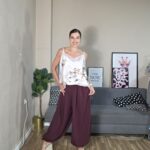 PANTALON CURVI BOMBACHO SATÉN