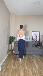 PANTALON CURVI BOMBACHO SATÉN - Imagen 7