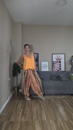 PANTALON CURVI BOMBACHO RAYAS