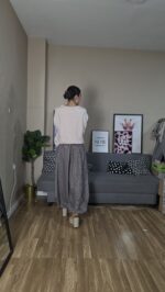 PANTALON CURVI BOMBACHO CUADROS - Imagen 7