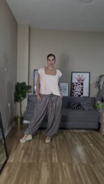 PANTALON CURVI BOMBACHO CUADROS - Imagen 6