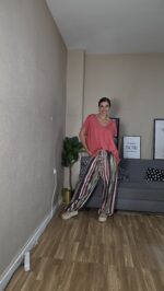 PANTALON CURVI BOMBACHO RAYAS MULTICOLOR - Imagen 16