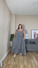 VESTIDO CURVI FRUNCIDO VICHY - Imagen 9